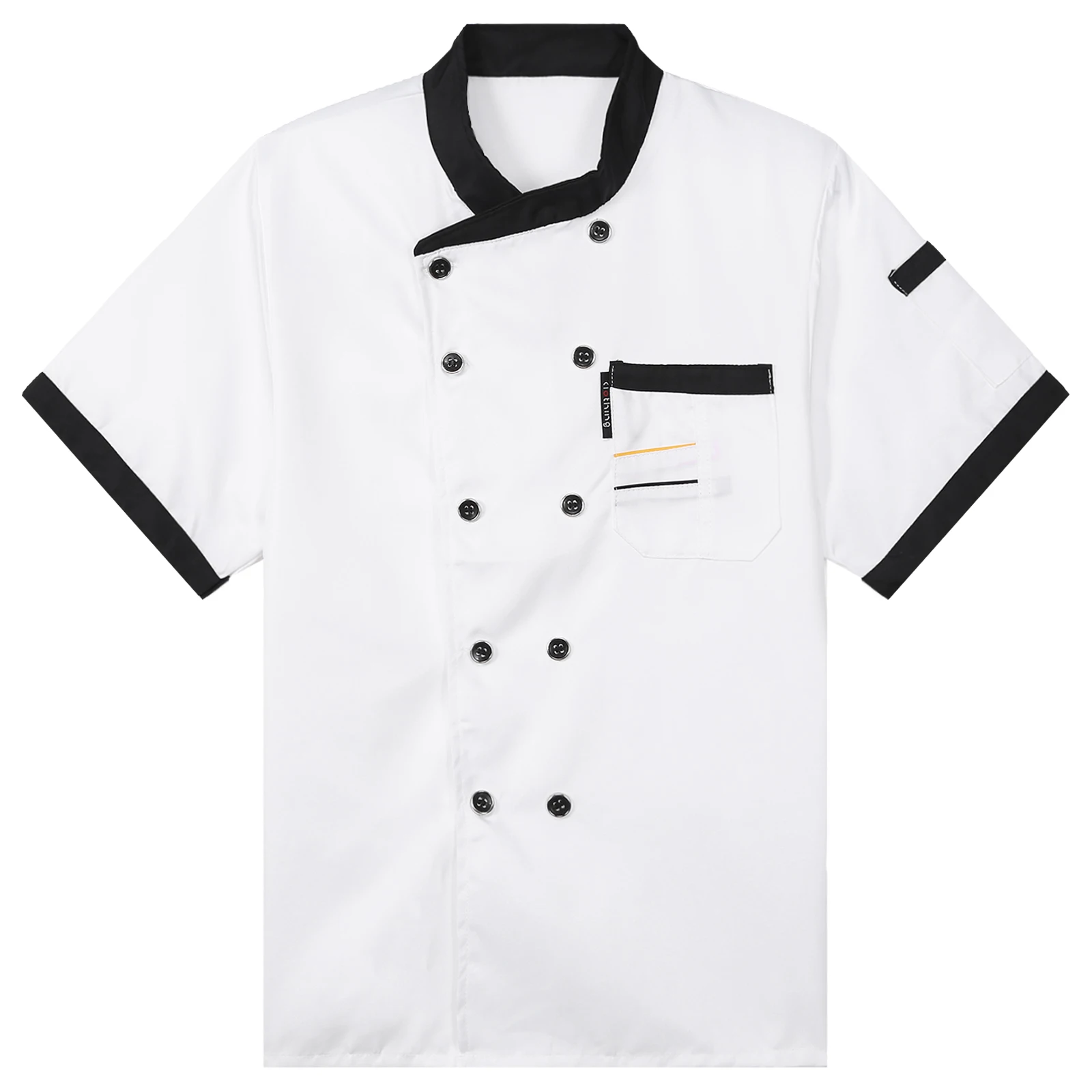 Unisex Kitchen Chef ร้านอาหารเสื้อชุดผู้ชายผู้หญิงโรงแรมทำอาหารเบเกอรี่เสื้อผ้าคู่ Catering เชฟเสื้อ