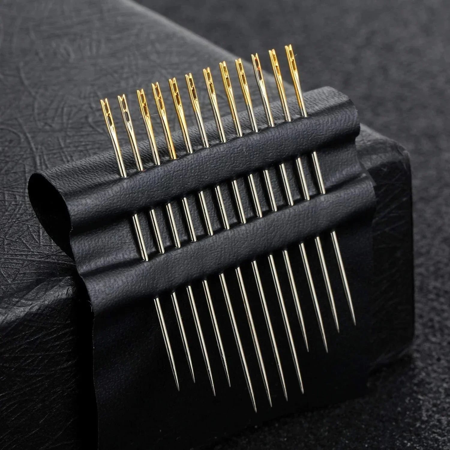 36/12Pcs Blind Sewing Needles Stainless Steel Elderly Needle-side Hole for Household Sewing DIY Jewerly Beading Threading Needle