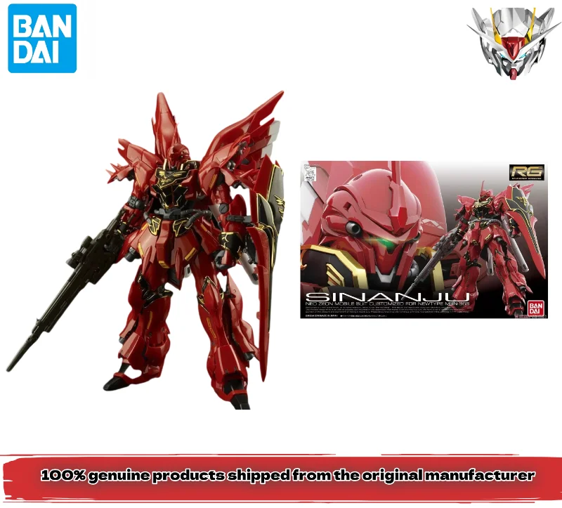 

100% genuine, Bandai RG Mobile Suit Gundam UC MSN-06S Sinanju Xin'anzhou, ornament, gift, collection