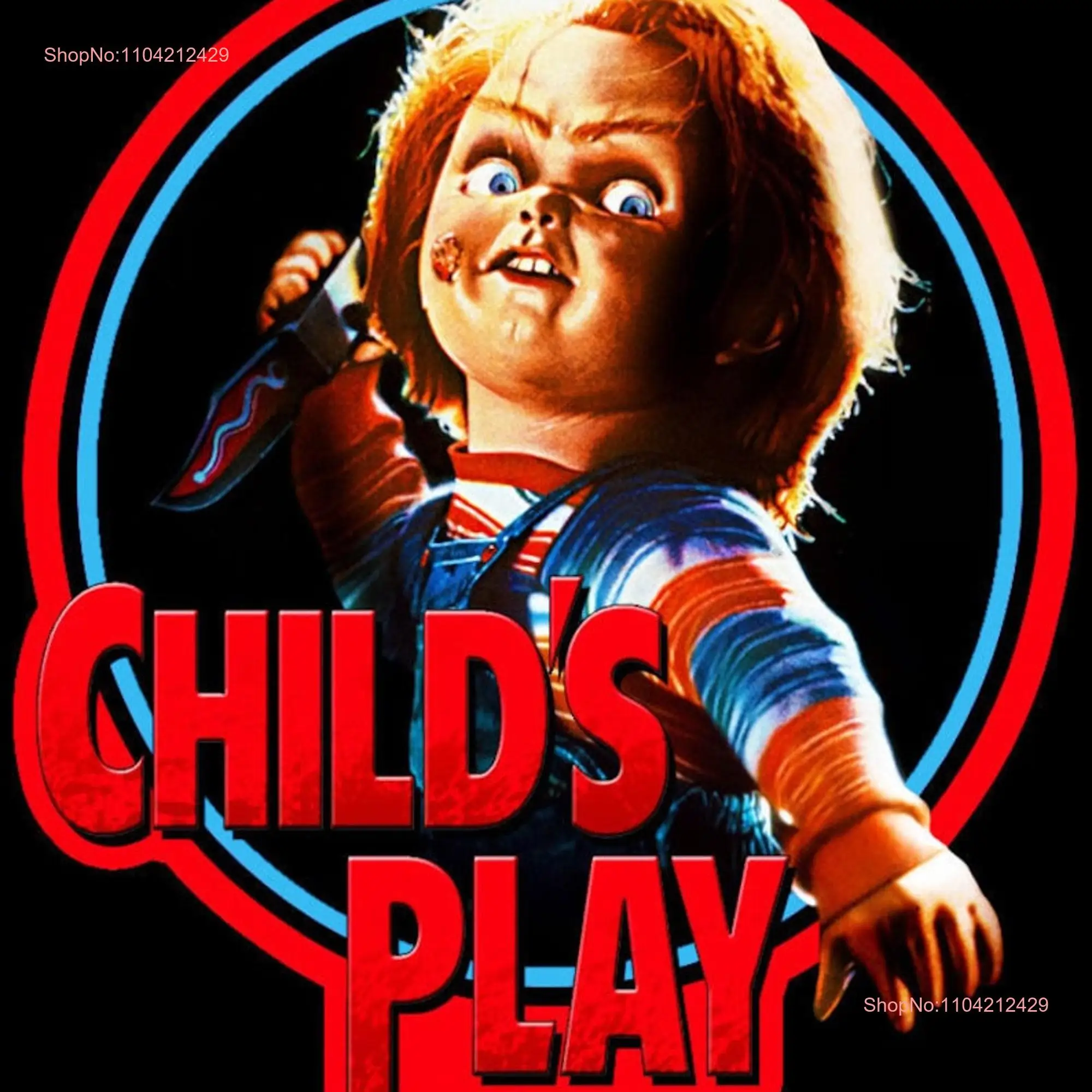 Child's Play 80s movie retro style t shirt small to 3XL long or short sleeves