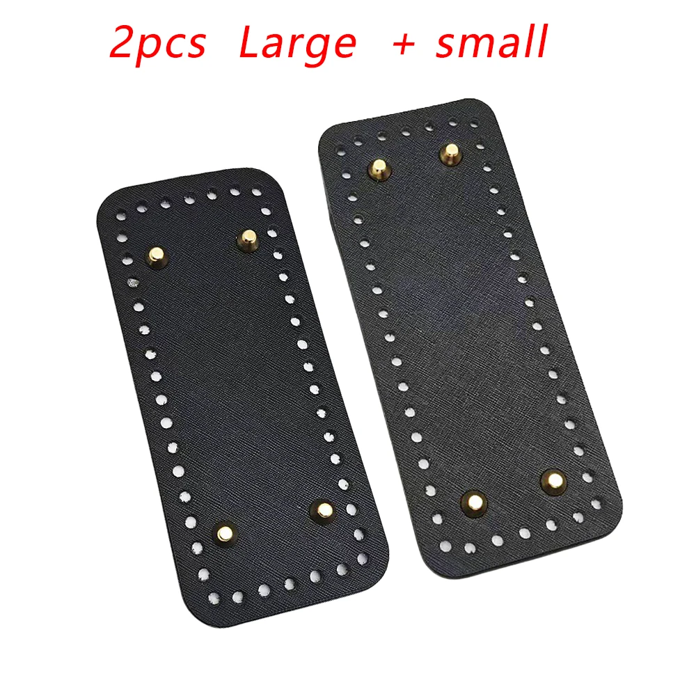 2Pcs Large + Small DIY Woven Bag Base, Bag Hardware Accessories, Bag Hanging Buckle, Suitable for Yarn Knitting Bags, DIY Handmade Bag Accessories, Wallet Making Base Plate
