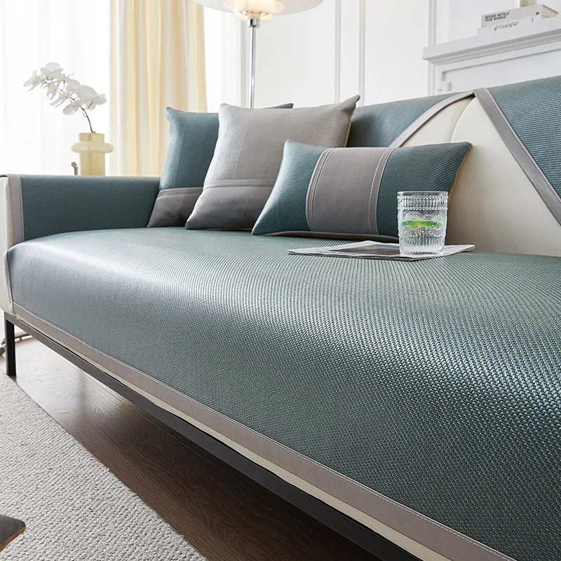 

All-season Universal Cool Cushion Rattan Mat Sofa Cover Sofa Cushion Summer Ice Silk Non-slip Mat Seat Cushion Washed