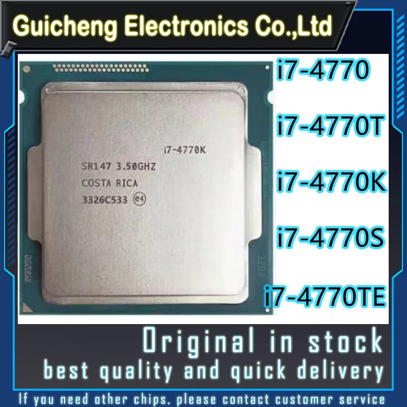 i7-4770 i7-4770K i7-4770S i7-4770T i7-4770TE i7 Series CPU  3.4GHz LGA1150 Cpu Processor