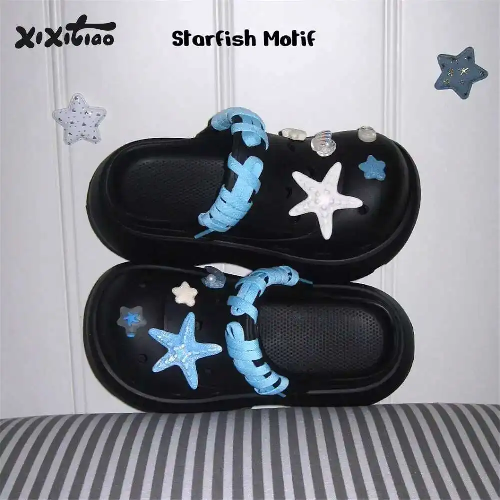 

Women Garden Shoes Beach Vacation Beach Sandals For Women DIY Starfish Shell Summer Outdoor Anti Slip Beach Sandals
