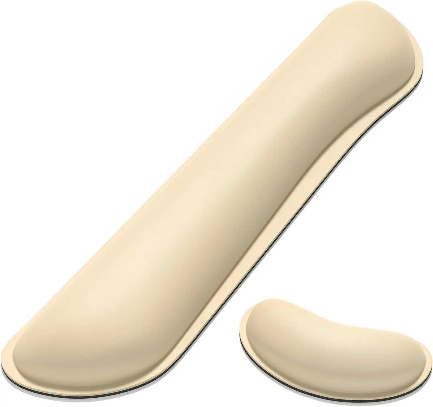 

Ergonomic Keyboard & Mouse Wrist Rest Set, Memory Foam with Non-Slip Base, Pain Relief for Typing, Colonial White