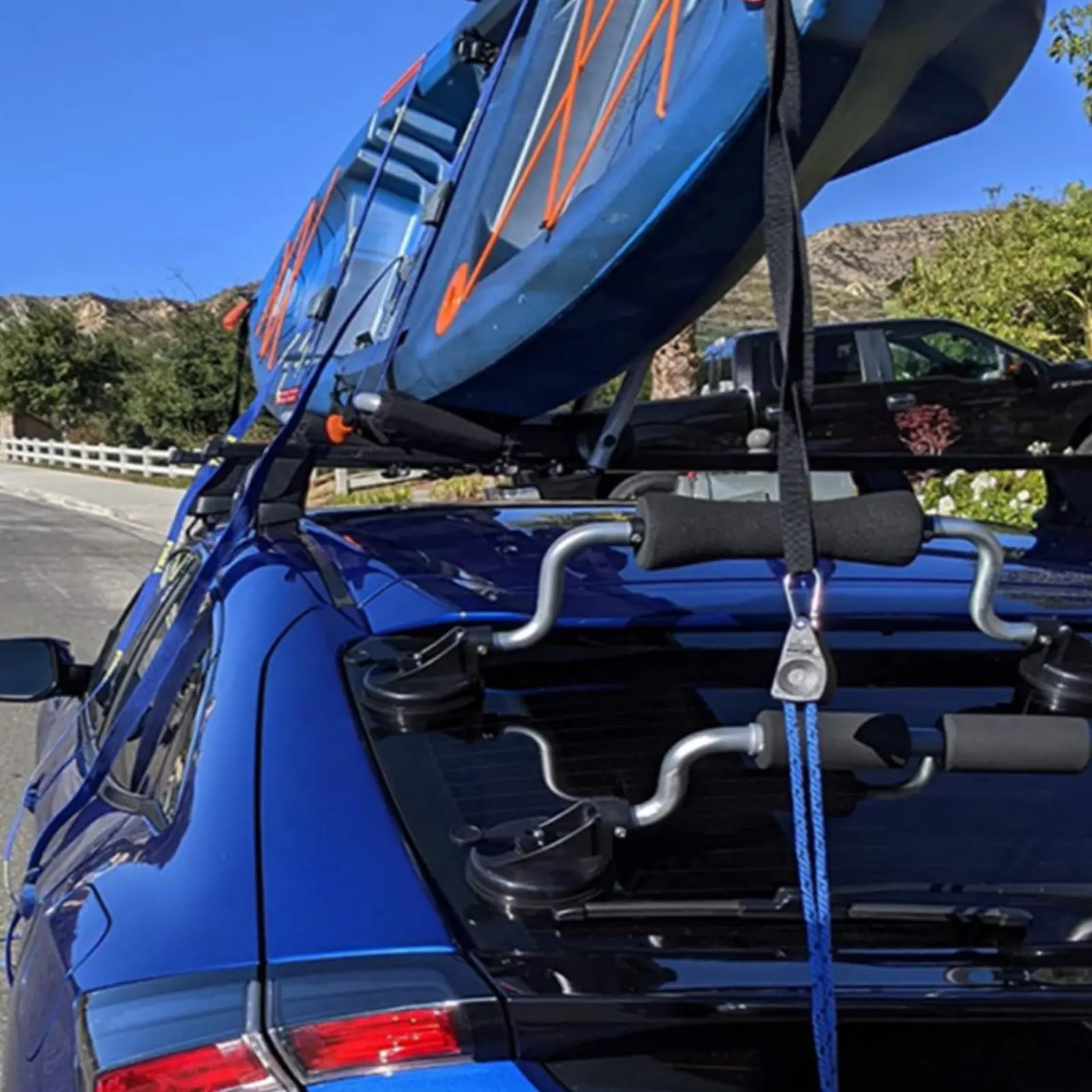 

Kayak Roof Loader Heavy Duty Boat Loading Handle Suction Cup Carrier Portable Vehicle Accessory for Outdoor