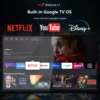 Zeuslap 스마트 TV 휴대용 터치 스크린 모니터, 미니 PC 노트북 휴대폰 Xbox PS4 PS5 스위치용, 구글 TV 포함, 18.5 인치 2