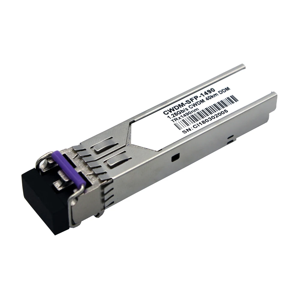 OEM/ODM 1.25Gb/S 40km CWDM SFP Fiber Optic Transceiver Duplex LC 1270nm-1610nm SM DDM for IP Network