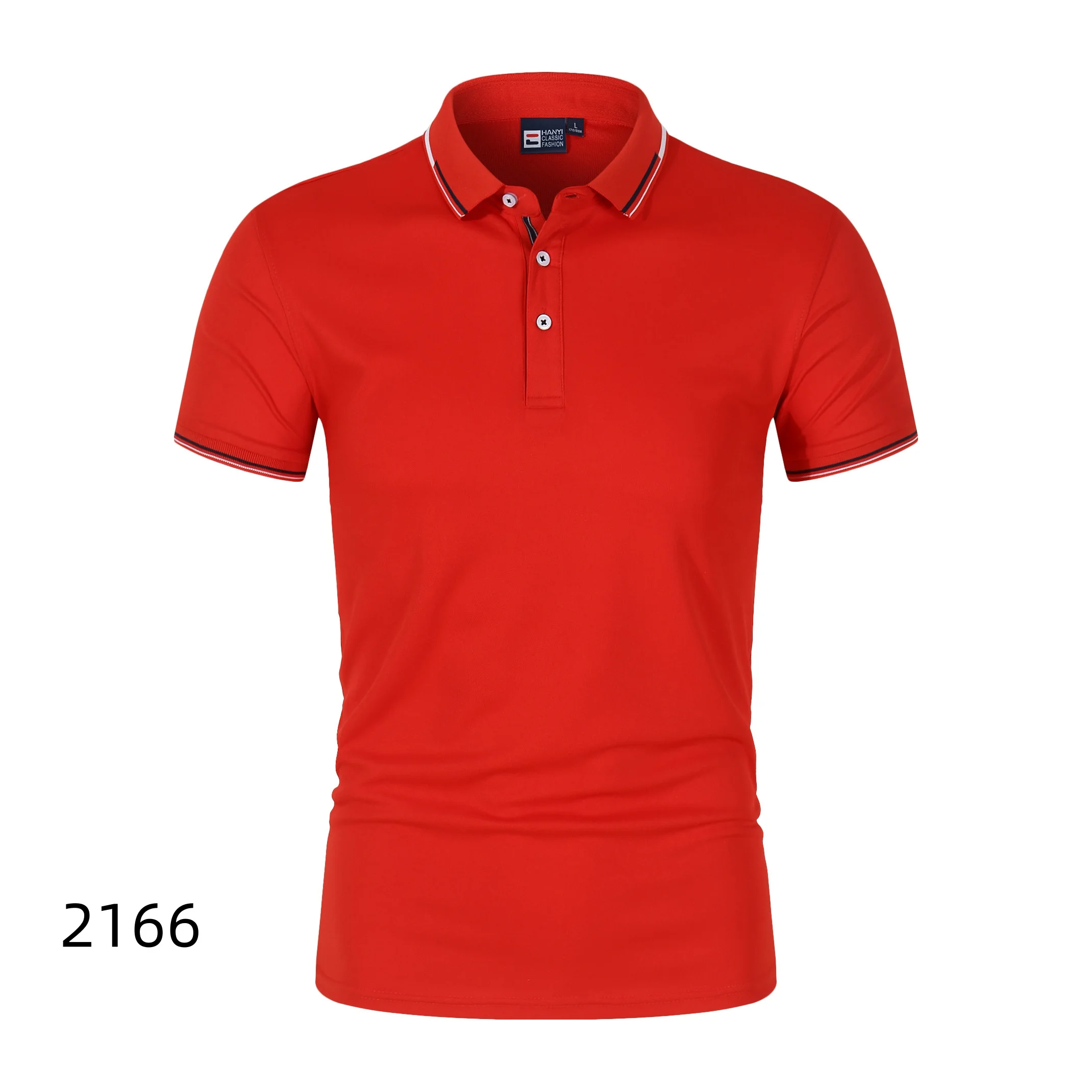 قمصان بولو رجالية صيفية رفيعة بأكمام قصيرة، قميص بولو رياضي كاجوال، ملابس علوية للرجال #2