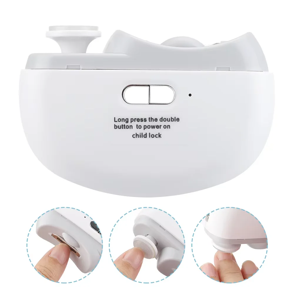 Elektrische Nagelknipper Met Licht Automatische Anicure Trimmer Volwassen Baby Vingernagel Teen Schaar Pedicure Polijsten Nagels Cutter