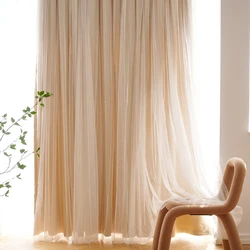 Modern Blackout Curtains For Living Room Girls Bedroom Curtain High Shading Double Drapes For Window Wedding Party Lace Curtains