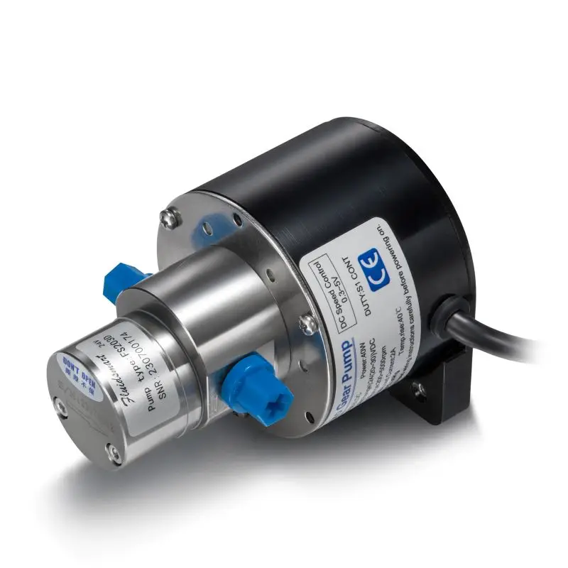 Fluidsmart FSG203D مضخة صغيرة خالية من الزيت والعتاد 24 فولت تيار مستمر 10 بار مضخة ضغط الفولاذ المقاوم للصدأ رئيس مضخة مغناطيسية صغيرة الصين
