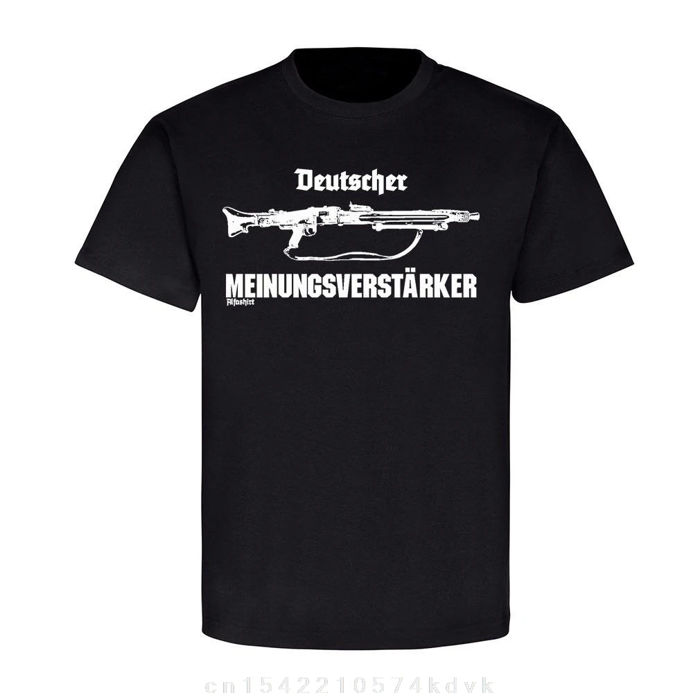 New Summer Cool T-shirt German Opinion Supporter Mg42 Machine Gun 7 .92 57mm T Shirt