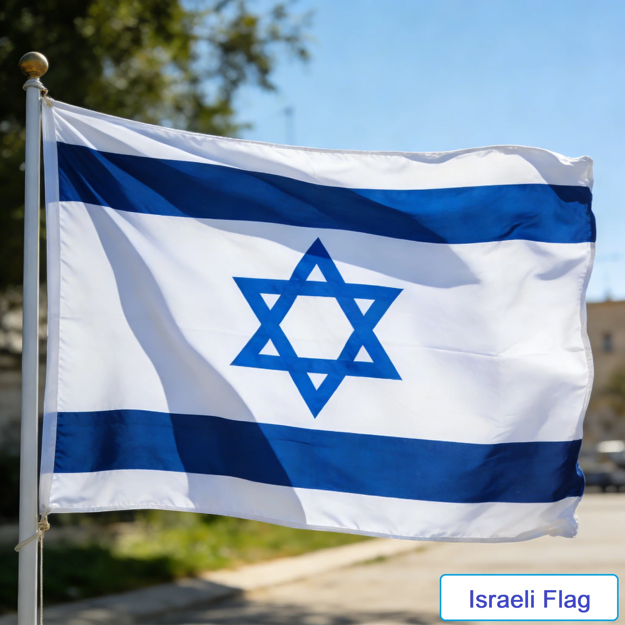 Wholesale 3x5ft 90*150cm  Israel Flag High - Quality Polyester with Grommets  Various Sizes Available Fast Shipping