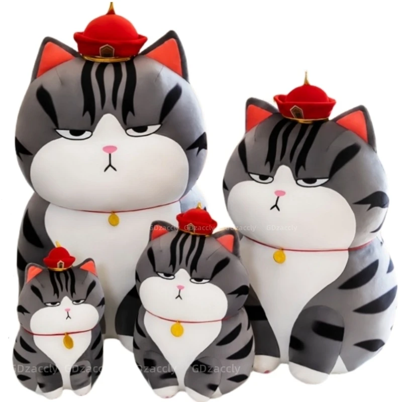 35-75cm Big Toy The Emperor Cat Plush toy Sleepy Cat Lazy  Eyes Cat Sleeping Throw Pollow Swag Toys for boy Birthday