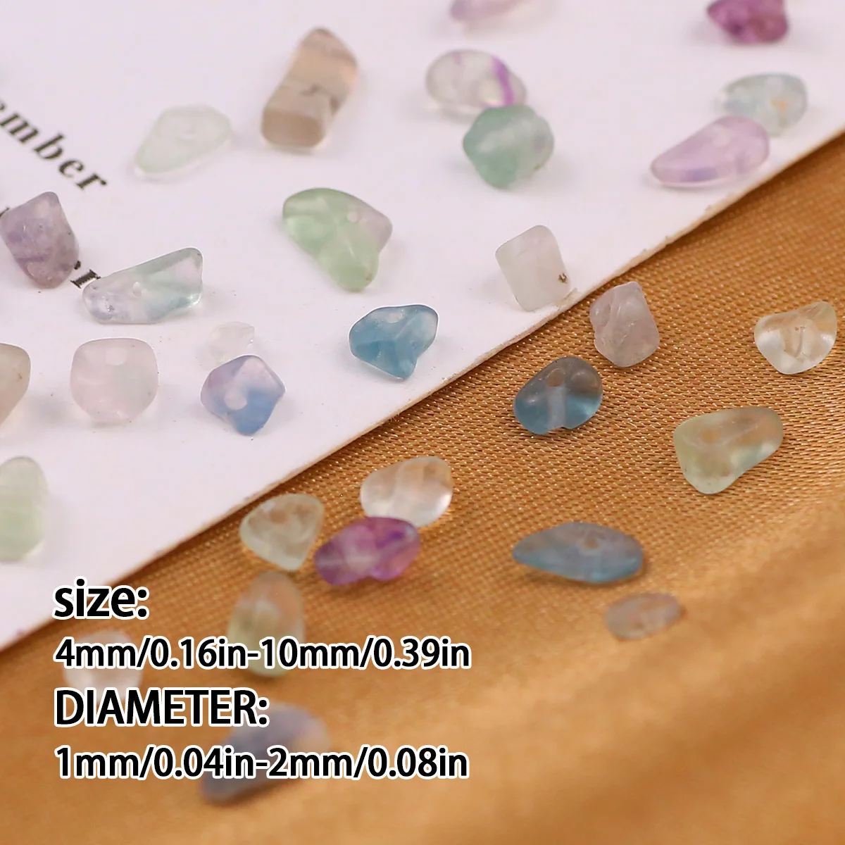 4-13mm Natural Small Size Fluorite Chip Beads Irregular Stone Gravel Beads For DIY Bracelet Necklace Jewelry Making Supplies