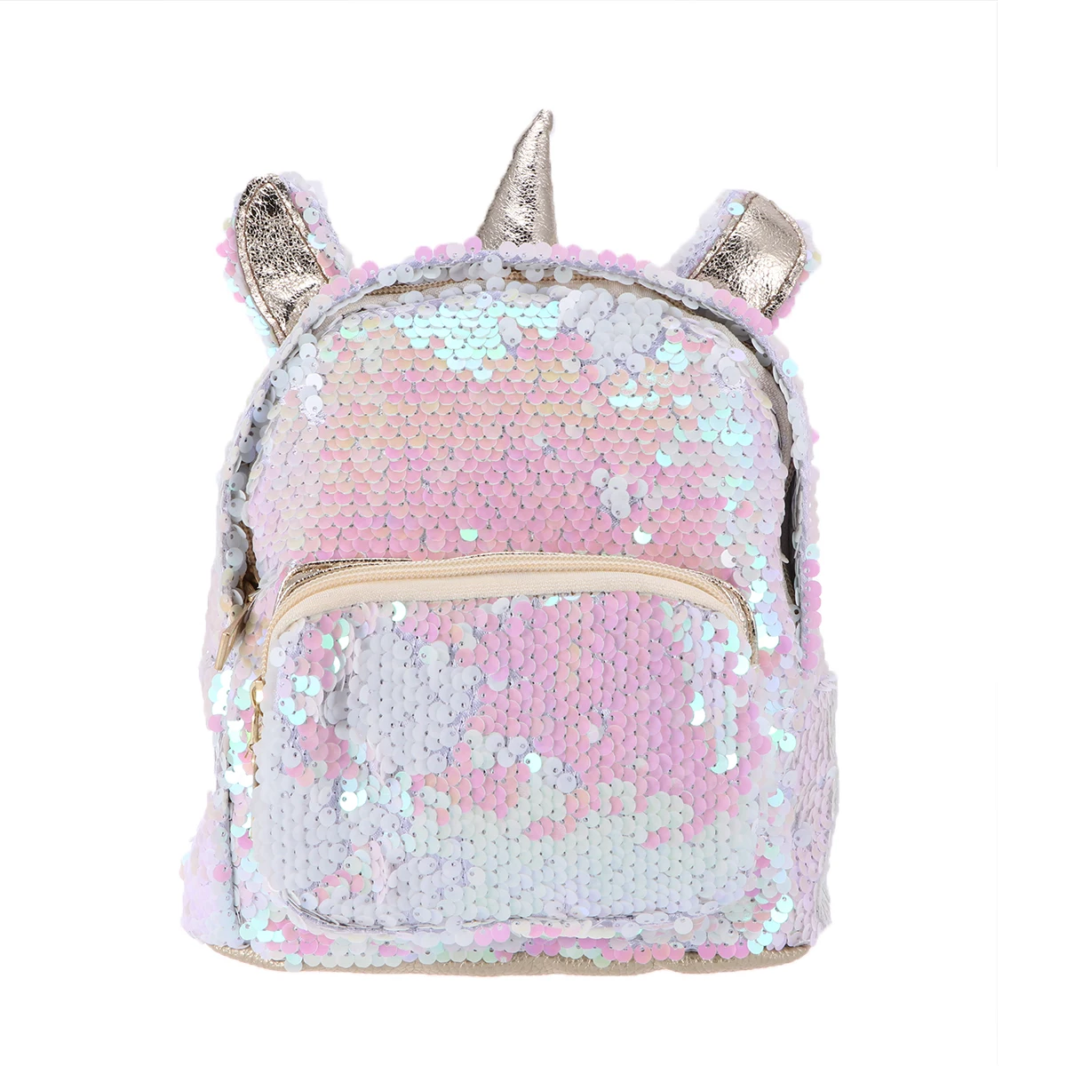 

Sequins Unicorn Backpack Fashion Large Capacity PU Material School Travel Bag Women Student Bookbag Unicorn Bag