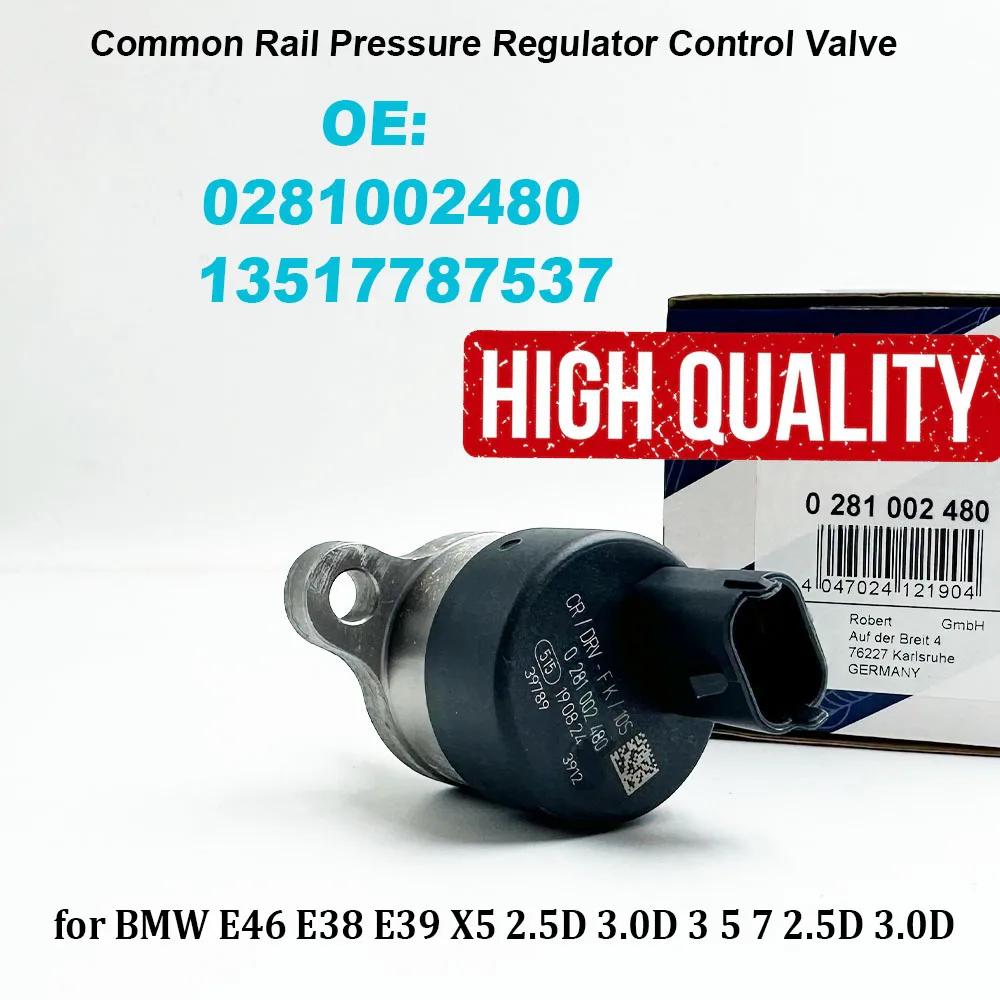 

0281002480 13517787537 Регулятор давления Common Rail для BMW 3 5 7 SERIES E46 E38 E39 X5 2.5D 3.0D высокое качество