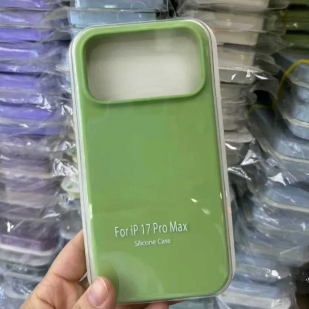 Official Liquid Silicone Skin Feel Case For IPhone 17 Air 17 Pro Max Macaron Solid Candy Colour Color with Packet Box Cover - náhled 5