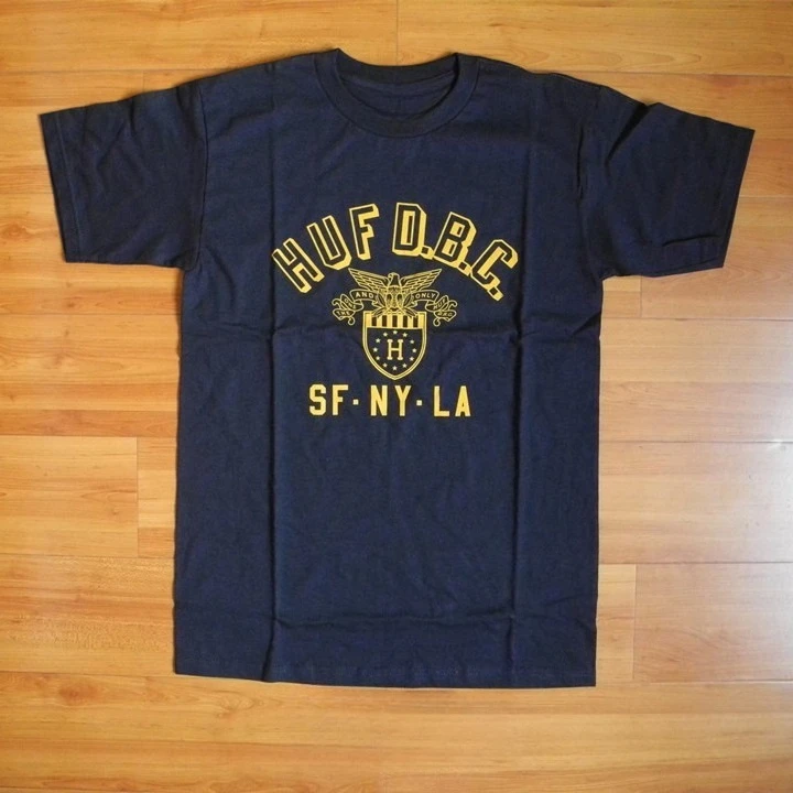 

Huf Cadet Tee Short Sleeve T-Shirt in Stock Couple with The Same Trendy Couple Outfit Breathable Sweat-absorbing Versatile