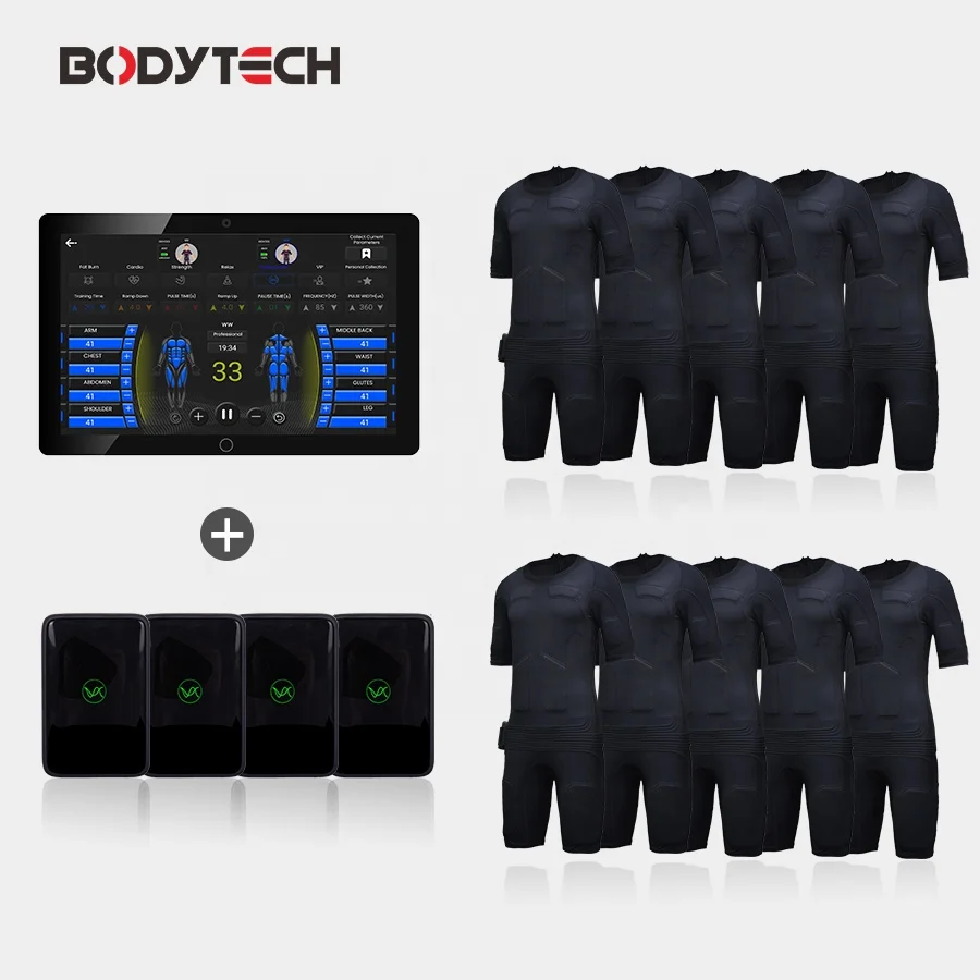 Bodytech Ems Gym utiliza máquina de entrenamiento EMS corporal para entrenamiento con electroestimulación