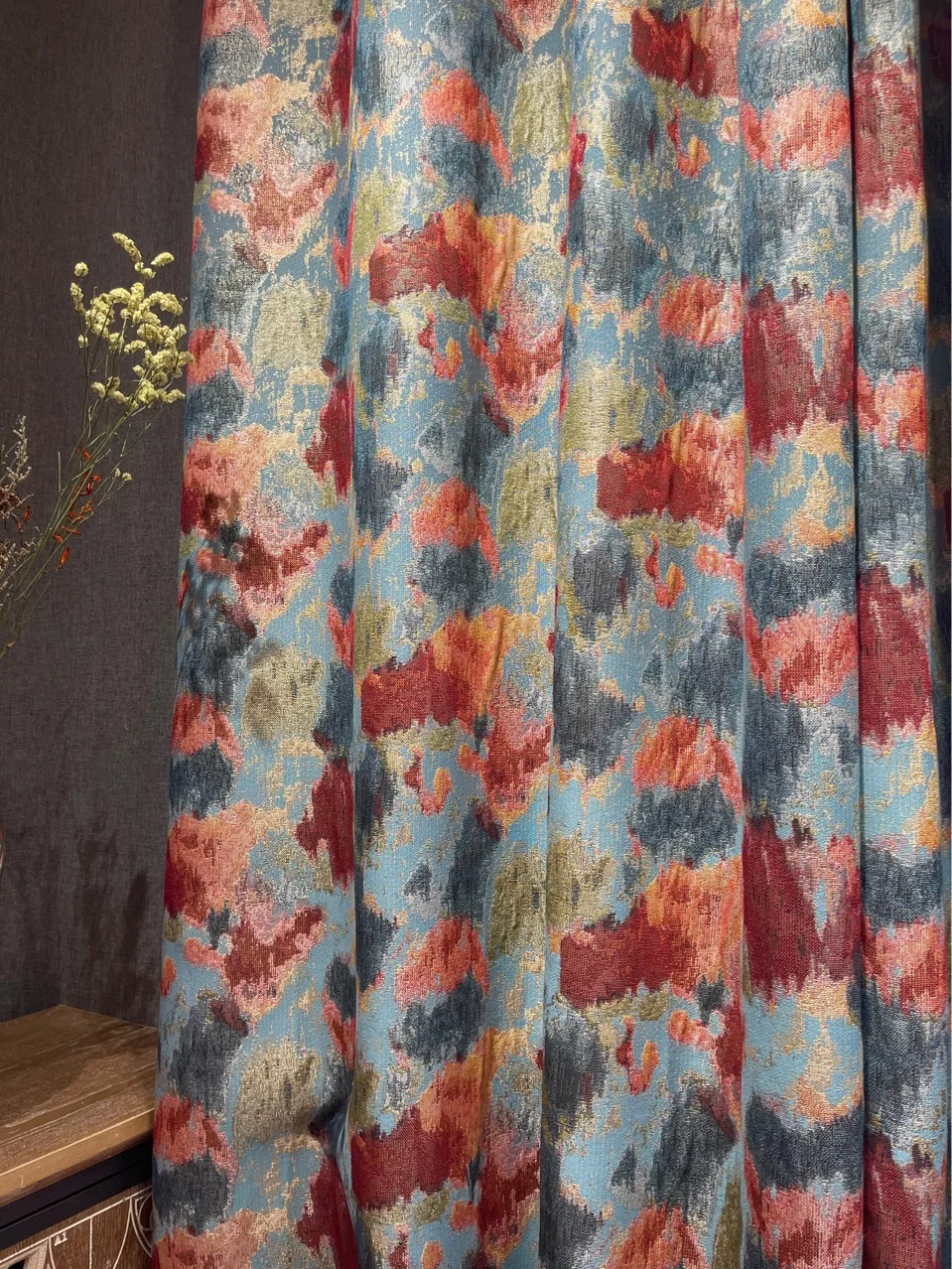 Amerikanischen Stil Vorhänge für Wohnzimmer Esszimmer Schlafzimmer Luxus Moderne Verdunkelung Jacquard Tür Fenster Vorhang Zimmer Anpassen – Detail 5