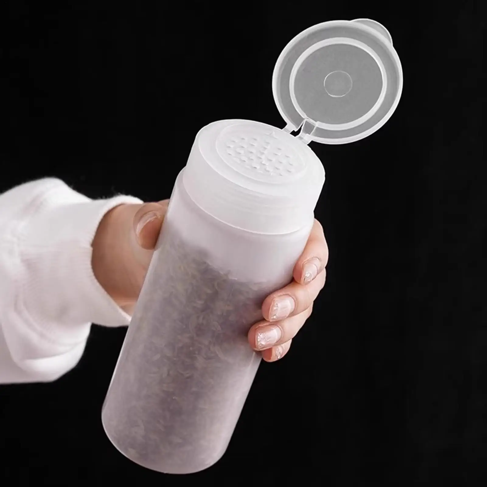 Empty Seasoning Jars Condiment Jars With Cap 600ml Portable Powders Peppers Storage For Salt Kitchen Cabinet Organization