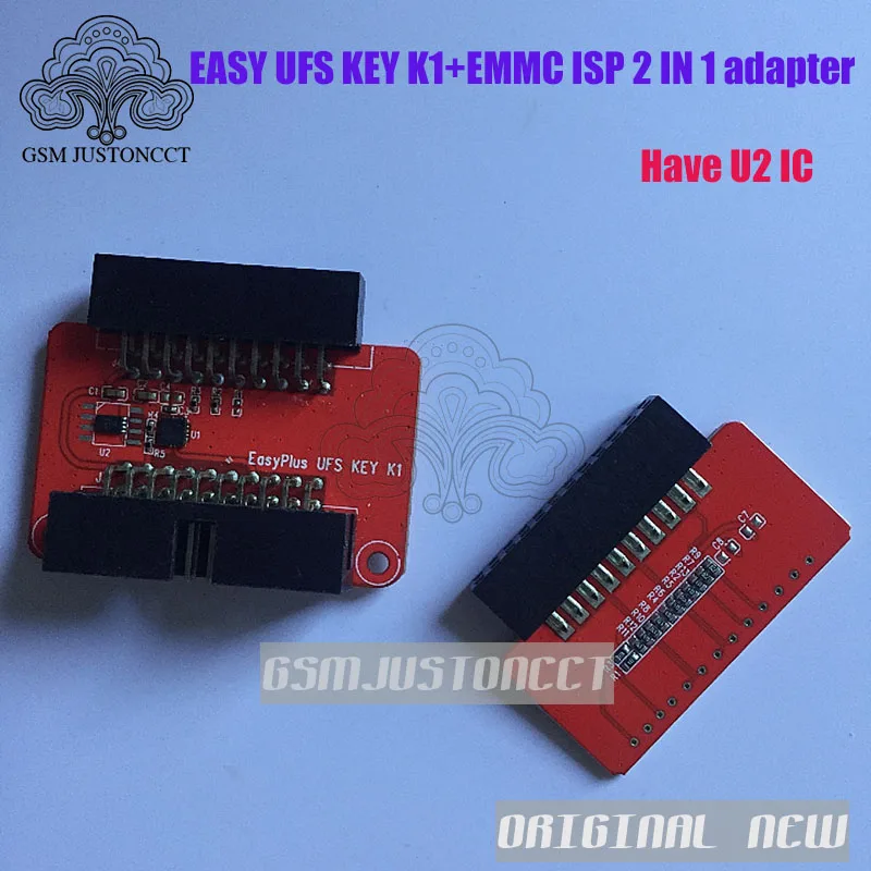 Original 100% EASY UFS KEY K1 +EMMC ISP 2 IN 1 ADAPTER (HAVE U2 IC ) FOR EASY JTAG PLUS