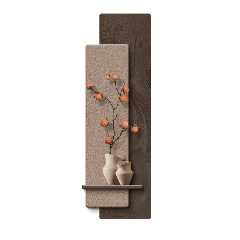 persimmon Ruyi entrance entrance decorative painting 3D three-dimensional high-level corridor aisle hanging painting