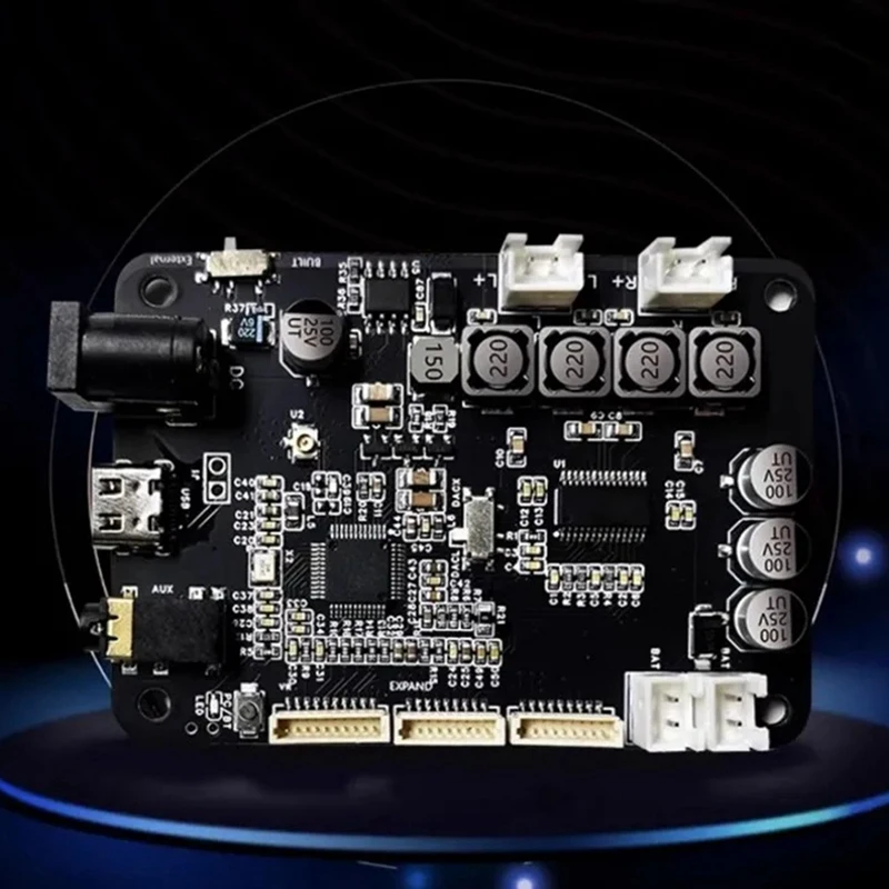 Dsp2.0 Bluetooth 5.0 wzmacniacz mocy Stereo 15 wx2 elektroniczny podział częstotliwości Tws parowanie 2.0/1.1 Aux + USB Easy Install