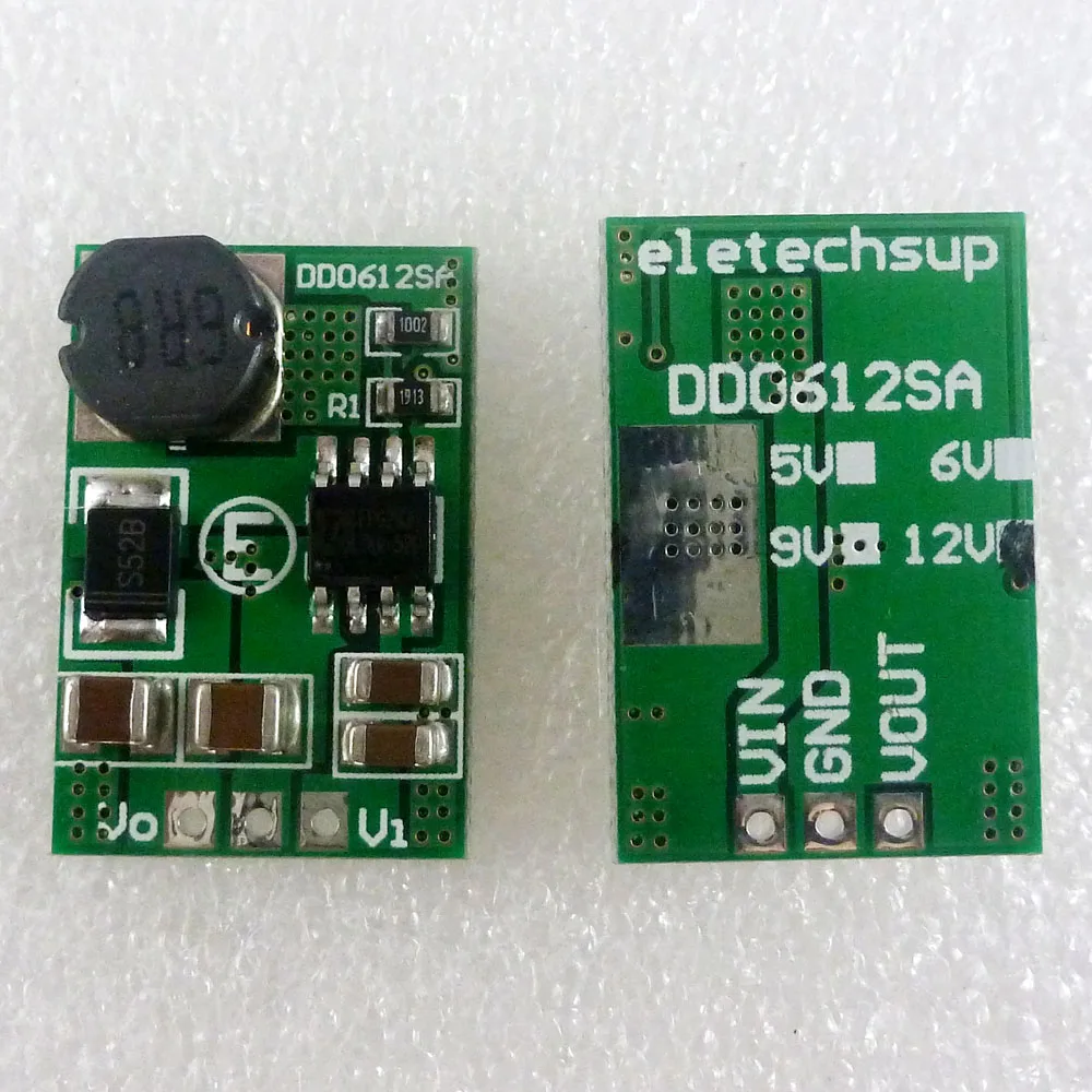 DD0612SA 3.5A DC-DC 3V 3.3V 3.7V 4.2V 5V ถึง 5V 6V 9V 12V Step-up Boost Converter แรงดันไฟฟ้าควบคุมแหล่งจ่ายไฟโมดูลบอร์ด Pro