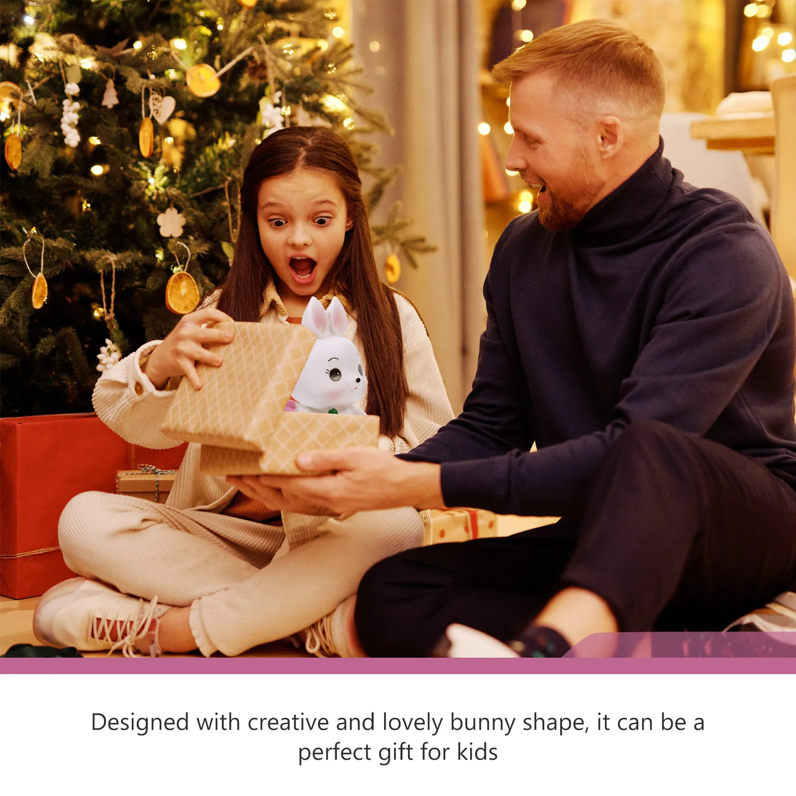 Lovely Bunny Piggy Bank for Girls Kids Coin Bank Money Saving Pot Decorative Rabbit Statue for Room Money Jar Kids Coin Jar