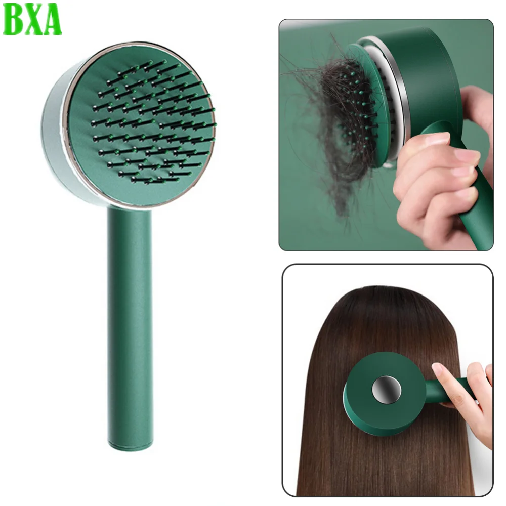 1PC spazzola per capelli autopulente pulizia a un tasto perdita di capelli Air bag massaggio pettine per cuoio capelluto spazzola per capelli antistatica Dropshipping