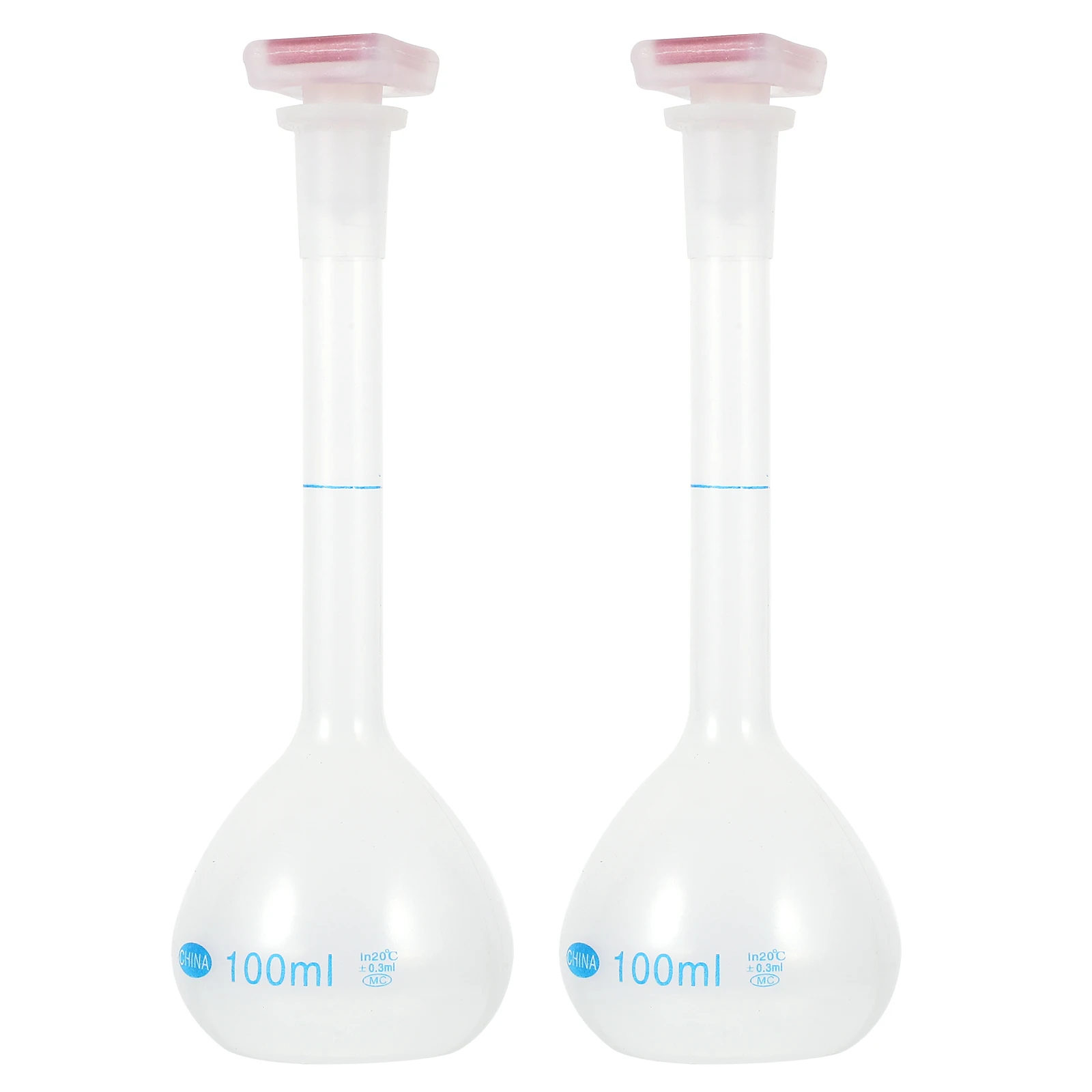 

2Pcs Volumetric Plastic Bottles Laboratory Laboratory Supplies Supplies Capacity Dispenser Empty Container