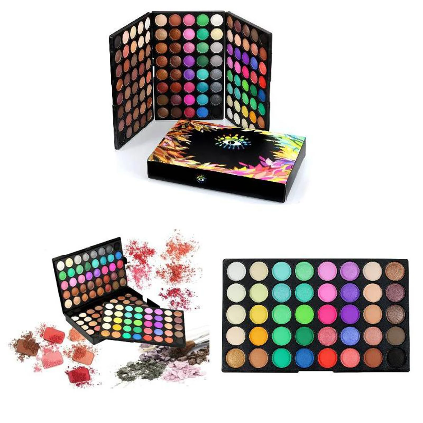 120 Colors Professional Makeup Eye Shadow Highly Pigmented Sweatproof Eyeshadow Great Gift for Girlfriend and Female Friends