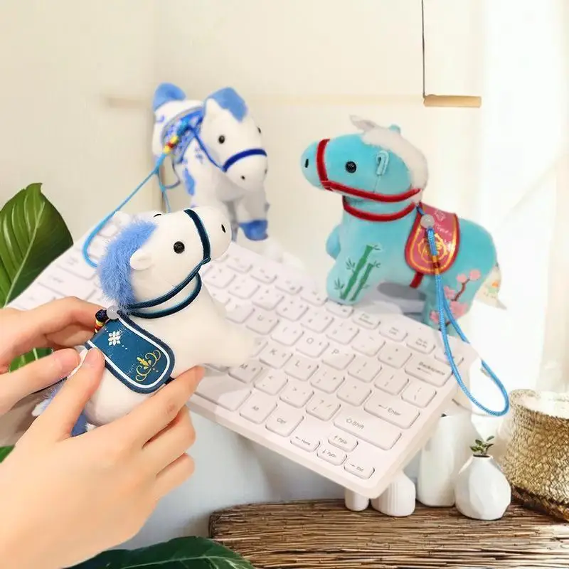 Unique Plush Toy of Horse Mascot Year 2026; Soft Realistic Pony Gift for New born, Great for Home Decor