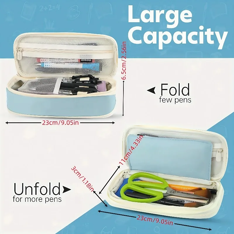 Kawaii пеналы большой емкости пенал сумка-держатель коробка для девочек офисный органайзер для студентов школьные канцелярские принадлежности