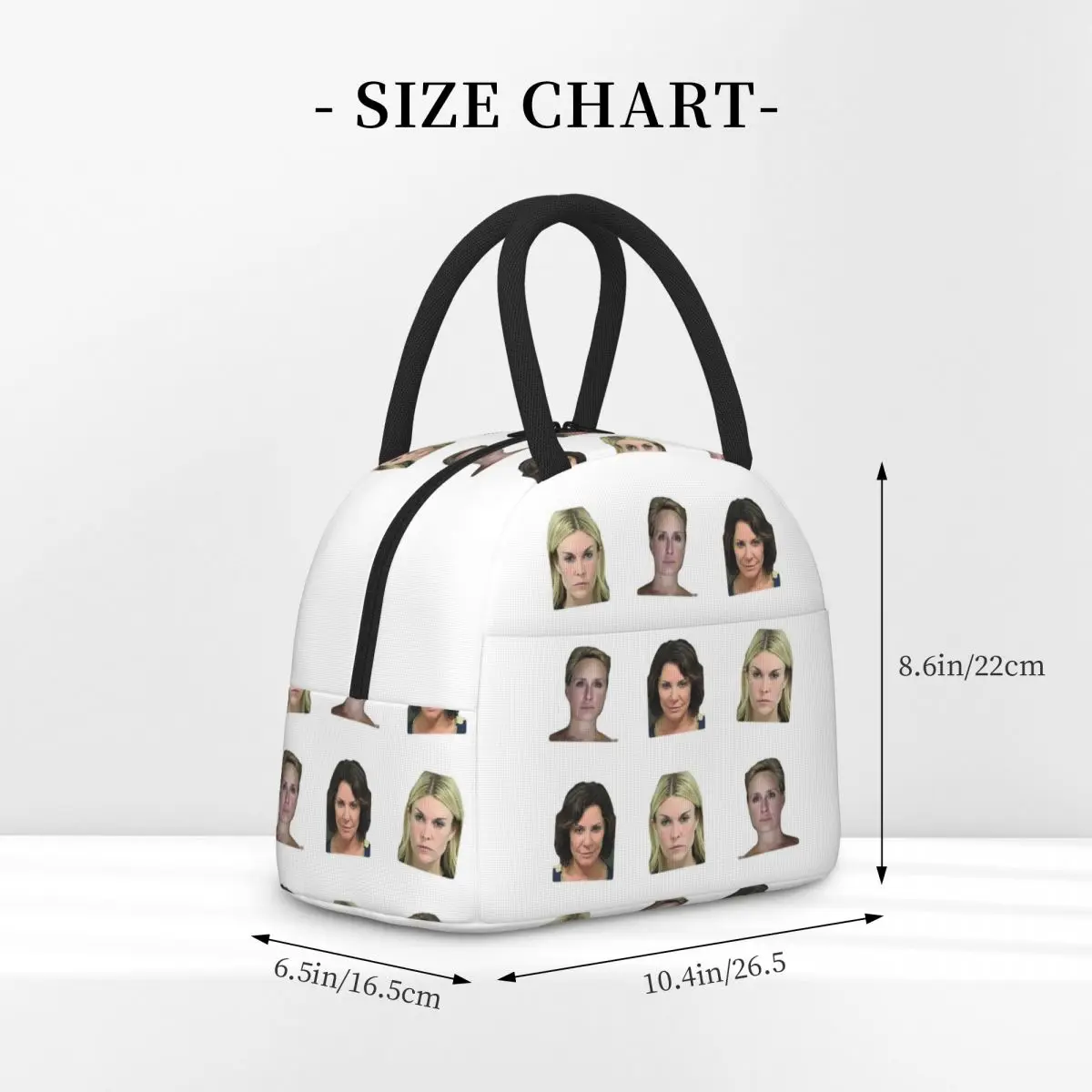 حقيبة غداء معزولة لربات البيوت في مدينة نيويورك من Mugshot للأطفال، صندوق طعام حراري مبرد للمدرسة، حاوية صناديق الغداء #2