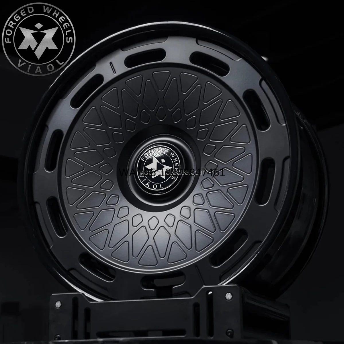 

Matte Black Disc Customize SIZE&PCD&ET&LOGO Leaf Board Level Forged Wheels Car Rims With Floater Cover for Luxury Car