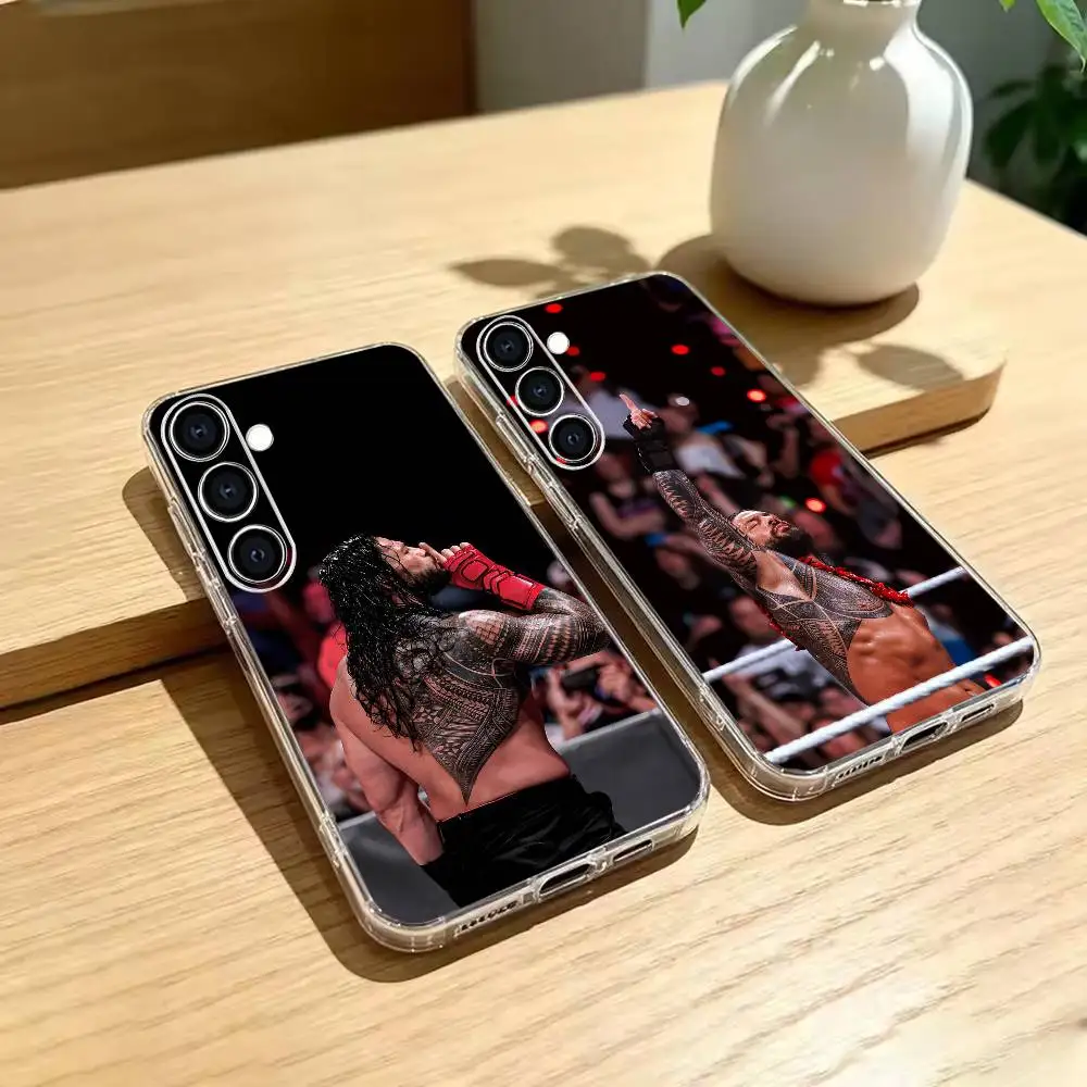 R-roman Reigns feverish  Phone Case Transparent Soft Case For Samsung A73,A72,A71,A70,A51,A52,A53