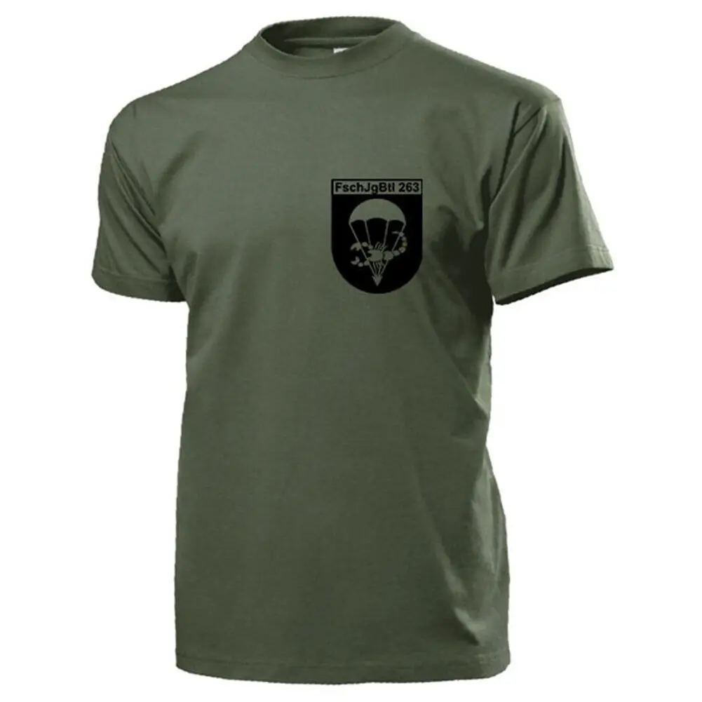 Fschjgbtl 263 Brust Fallschirm jäger Bataillon T-Shirt 18188