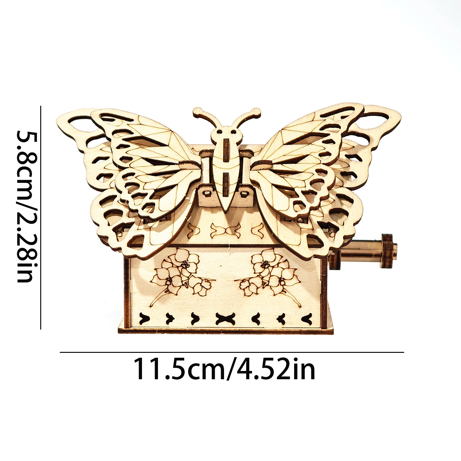 Drewniane puzzle 3D dla dorosłych Model motyla Zestaw DIY Ręcznie robiony prezent urodzinowy na Boże Narodzenie