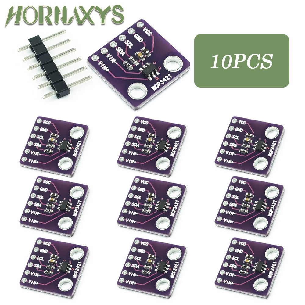 1-10pcs MCP3421 I2C SOT23-6 delta-sigma ADC Evaluation Module Board For PICkit Serial Analyzer Module