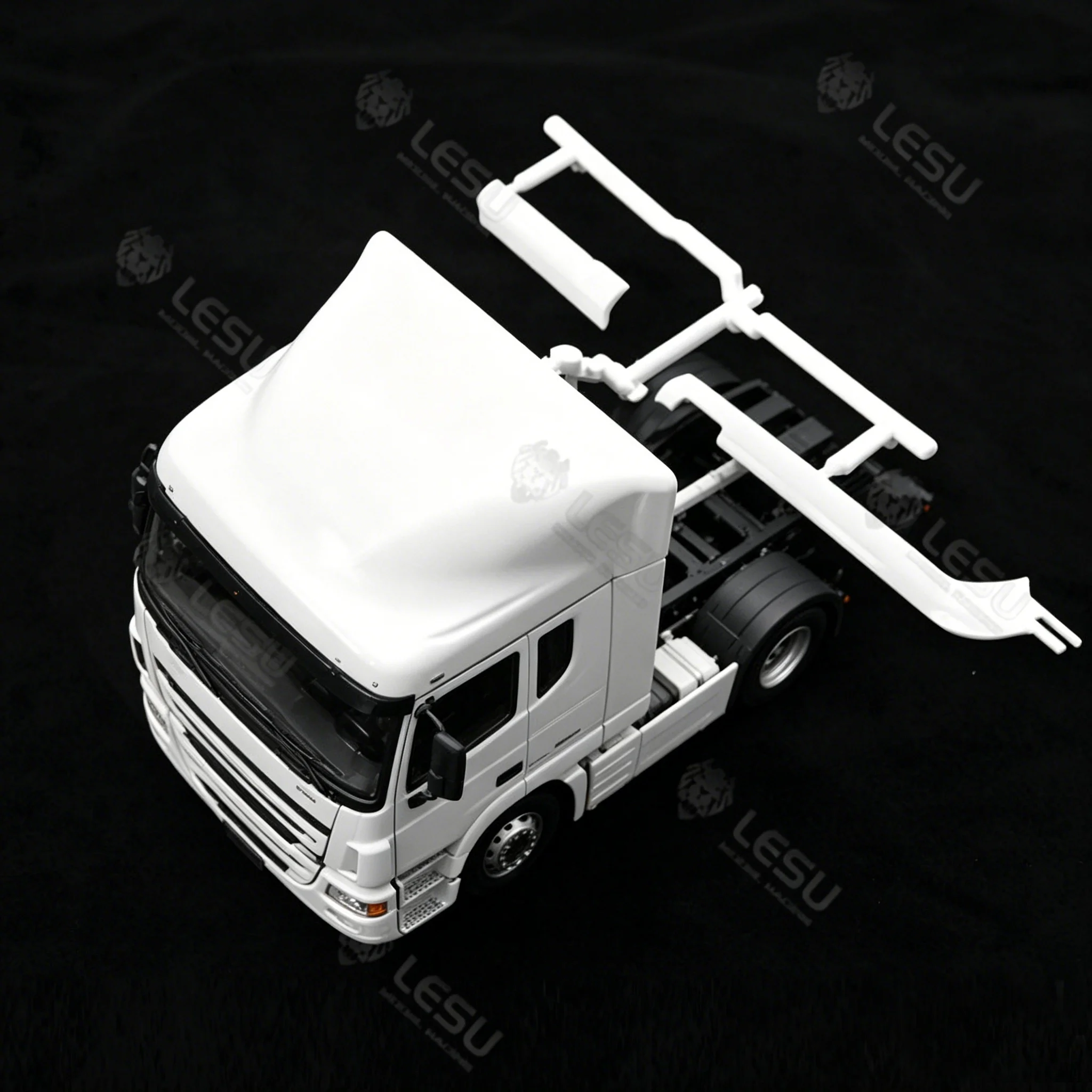 

RC 1/14 LESU Plastic Cabin Roof for Tamiya Hydraulic Excavator Loader Dump Truck for SCANIA MAN VOLVO Trailer Tripper DIY Parts
