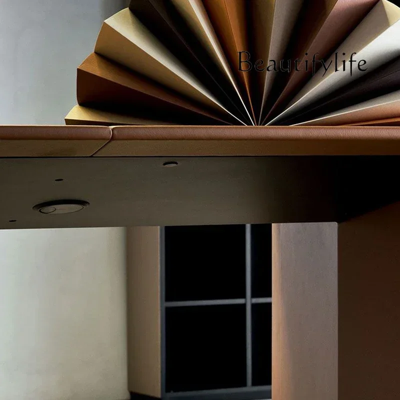 J XX Table de patron de luxe légère haut de gamme Table de président Simple moderne grand bureau bureau atmosphérique bureau de patron