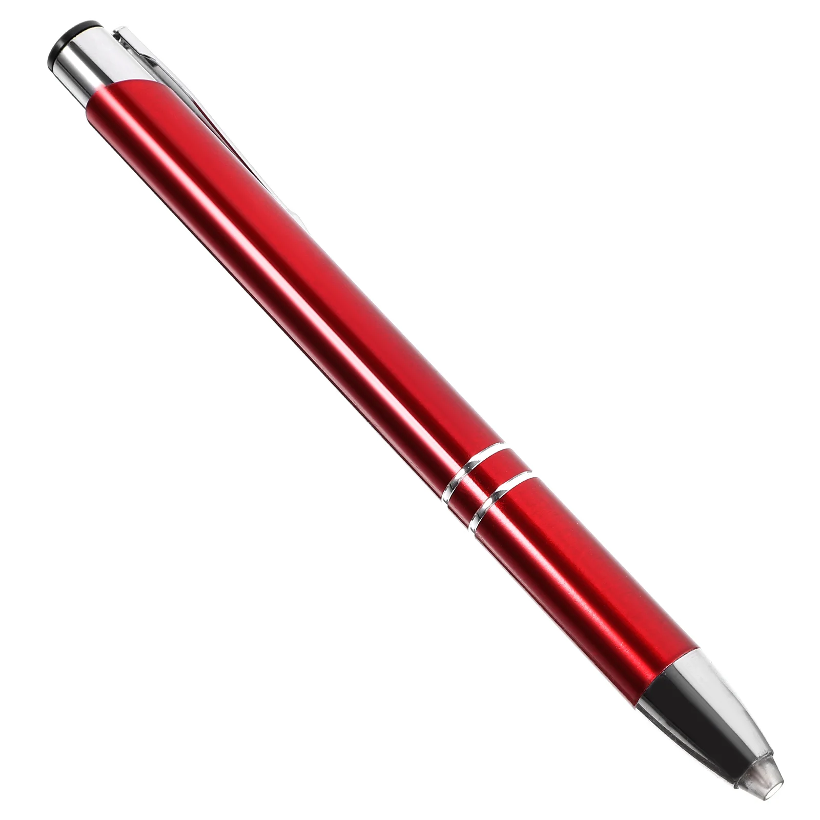 Lighted Ballpoint Pen with Flashlight Replaceable Pens Stylus Tips Abs LED Press