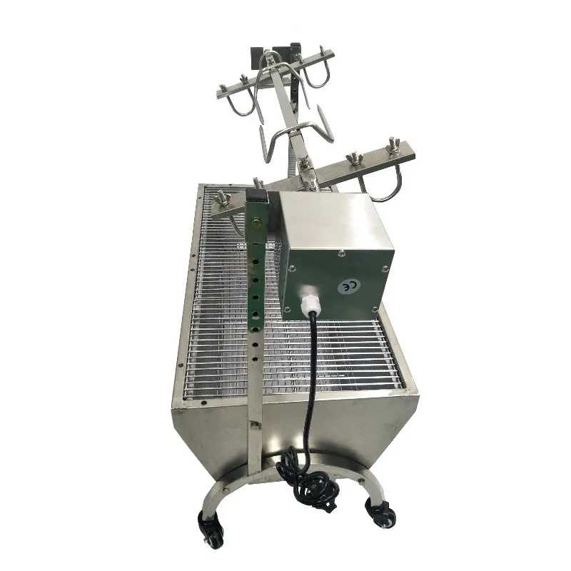 60kg Stainless Steel Pig Spit Roaster Lamb Charcoal Barbecue Machine With Electric Automatic Motor Rotisserie BBQ Grills