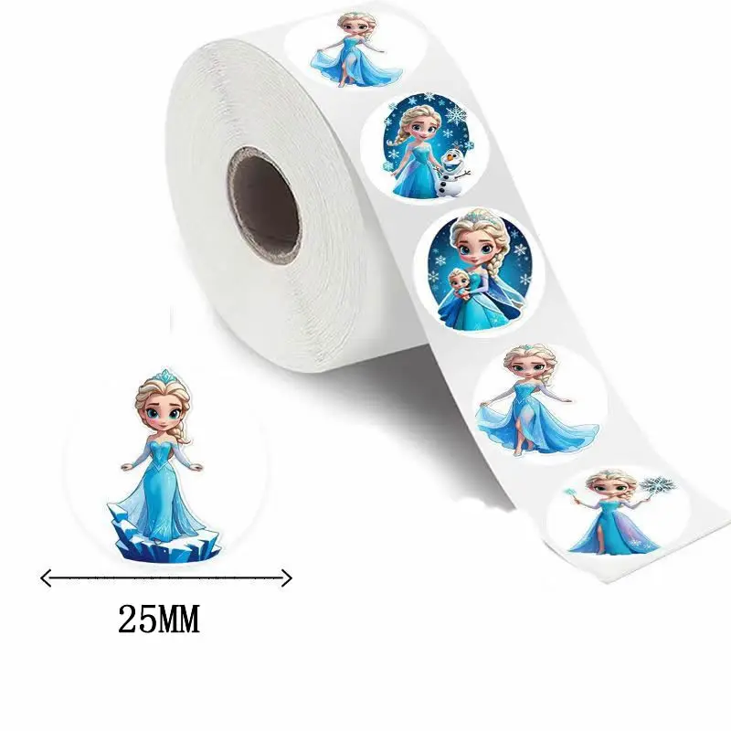 500 قطعة/لفة لطيف المجمدة ملصق الكتابة على الجدران الجمالية الزخرفية الأمتعة المحمول مذكرات كتاب الاطفال أنيمي الكرتون ملصقات لعبة