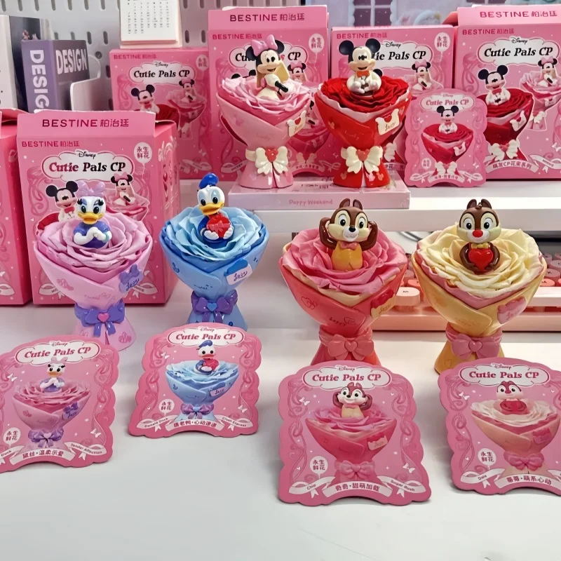 

Genuine Disney Cutie Pals Cp Bouquet Series Blind Box Cute Collection Desktop Ornament Fashion Trend Surprise Gift Toys