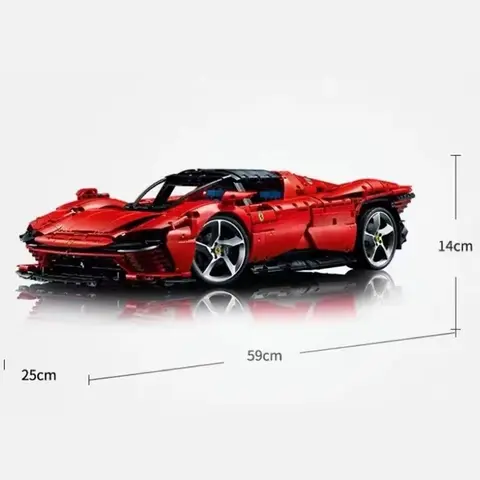 Bloques de construcción de supercoche SP3 de nueva tecnología, ladrillos de modelo de coche, regalos de Navidad, regalos navideños para adultos y niños